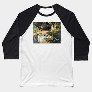 Claude Monet The Luncheon 1876 Art Print Impressionism Baseball T-Shirt